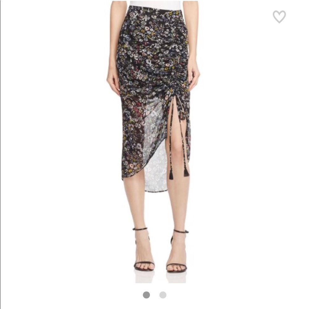 Rebecca Minkoff Romy Floral asymmetrical Skirt